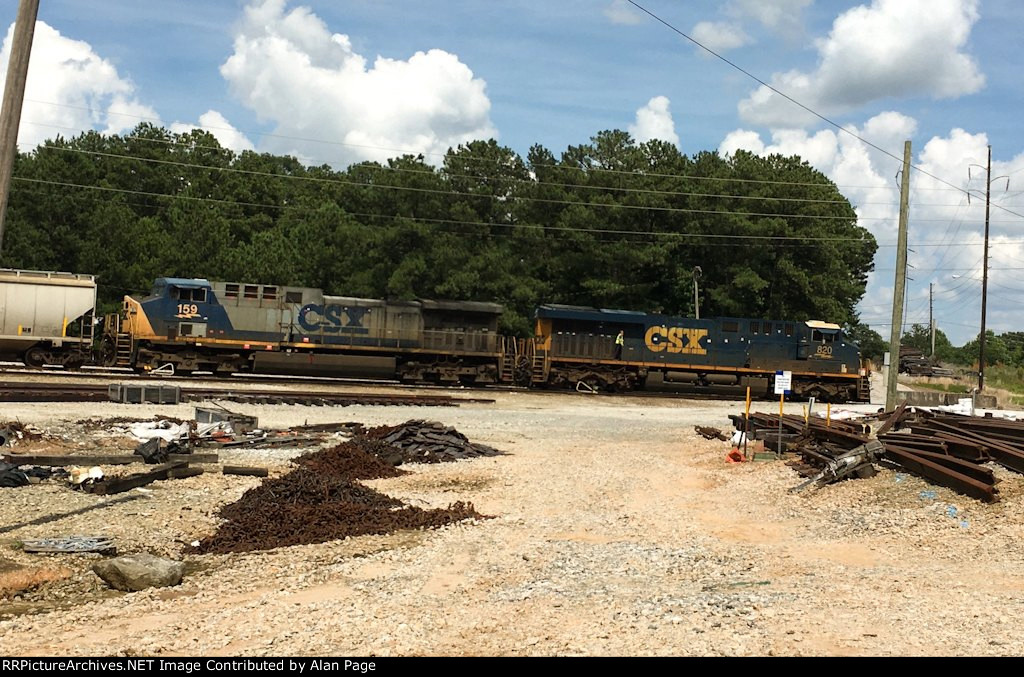 CSX 820 and 159